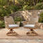 Teak Patio Dining Set with Extendable