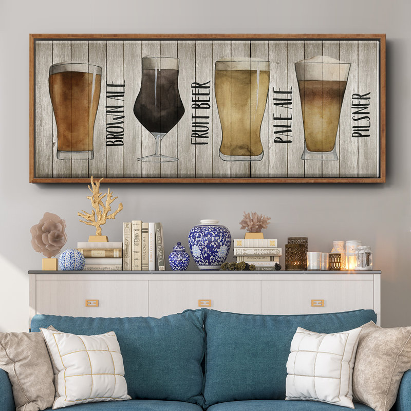 Beer Chart I- Framed Canvas