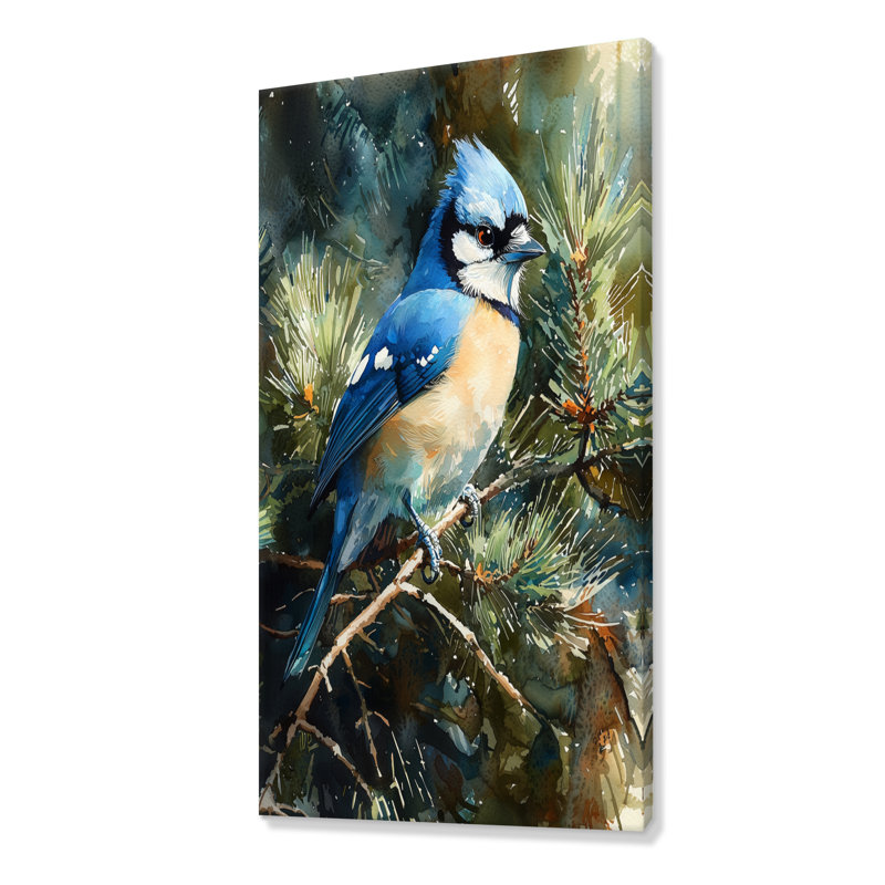 Harada - animaux, art mural sur toile, H 60 po x l 28 po, Toile tendue, Ne s’applique pas
