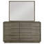 Commode 8 tiroirs Taupe