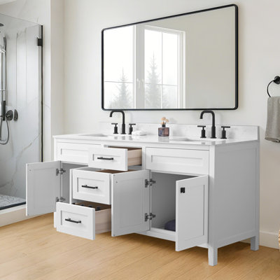 Mirren 72" Double Bathroom Vanity Base Only