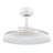 Stroll 42" Retractable Blade DC Ceiling Fan with Light and Remote, Color Adjustable LED Fandelier Ceiling Fan, Patented Design Technology, White
