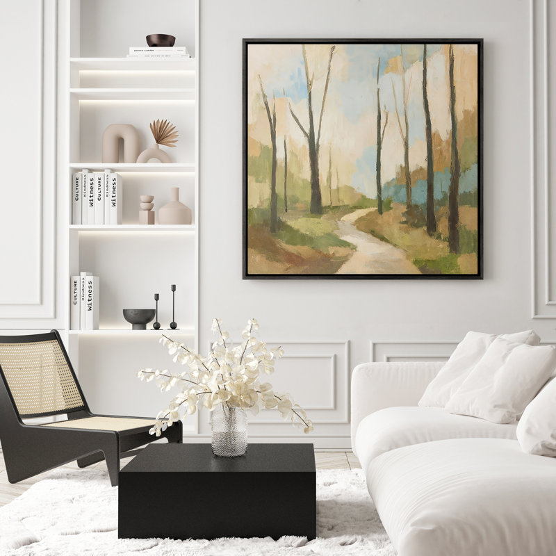 Framed Wall Art Abstract Vintage Antique Classic for Bedroom - 16"x16", Black, 16" H x 16" W