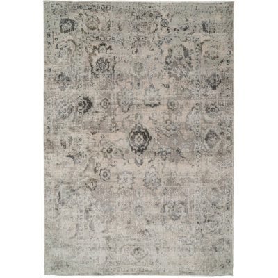 Tapis ivoire / gris Felda