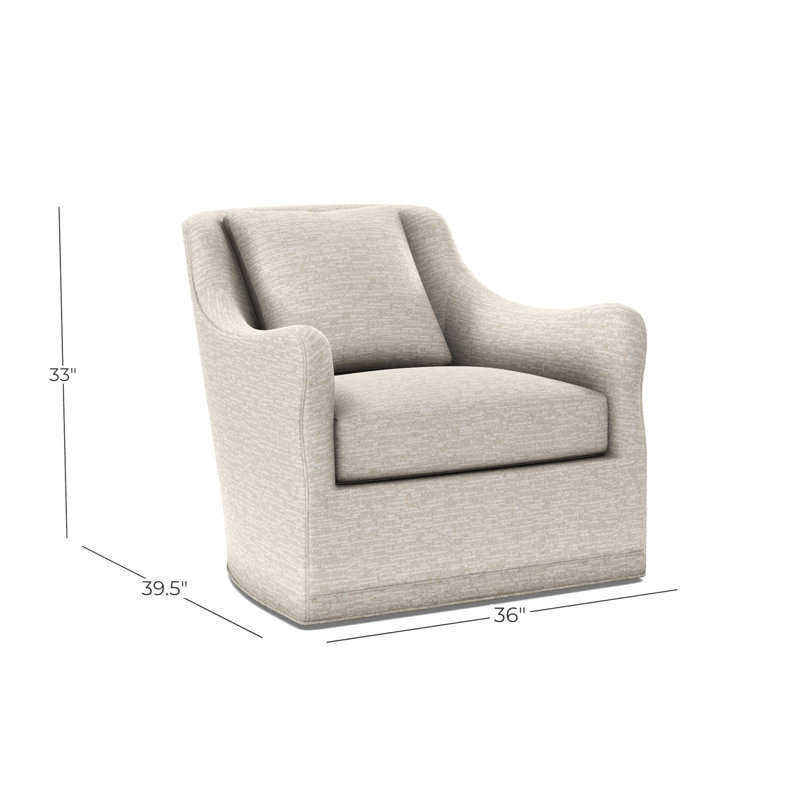 Arcadia Sculpted Arm Swivel Glider, Wild Dunes Chamois