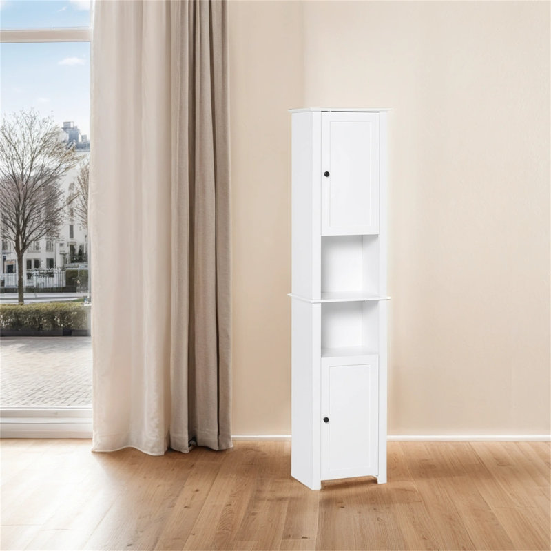 Armoire à linge autoportante en bois d'ingénierie Jyana