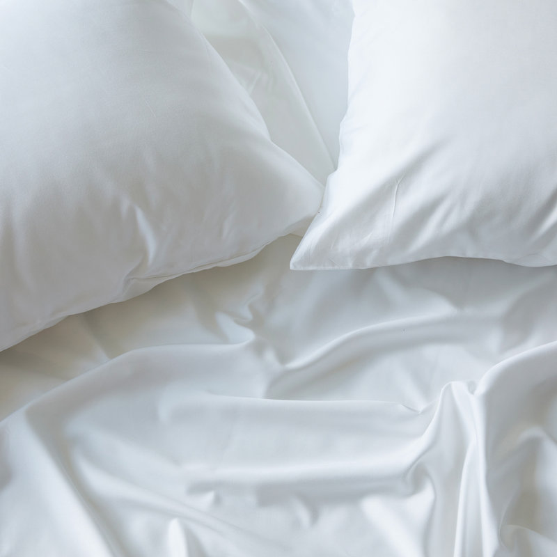 Ensemble de taie d'oreiller BedVoyage - 100% viscose de bambou - Froid et léger, Blanc, Taie d'oreiller très grande