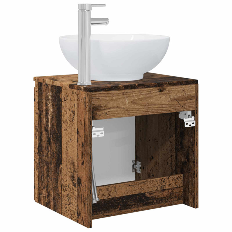 495 mm Bathroom Vanity, Old Wood