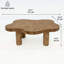 Modern Cloud-Shaped Coffee Table with Sturdy Round Legs