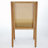 Upholstered Dining Chairs With Rattan Backrest-297729411