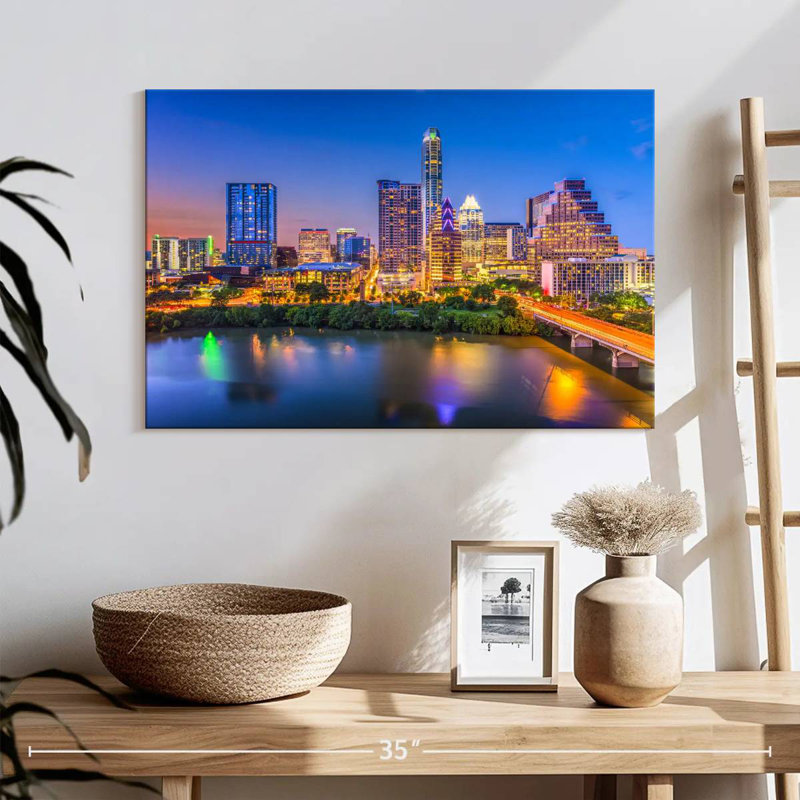 Sirci Austin, Texas, au crépuscule, H 16 po x l 24 po