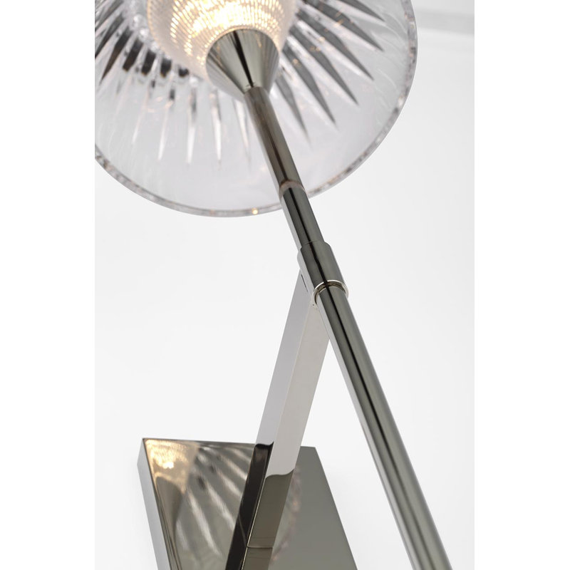 Waterford Blaze Sconce with Clear Crystal, Polished Nickel, 19" H x 5.75" W x 7.75" D