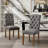 Tiarnna Linen Side Chair Dining Chair-960692813
