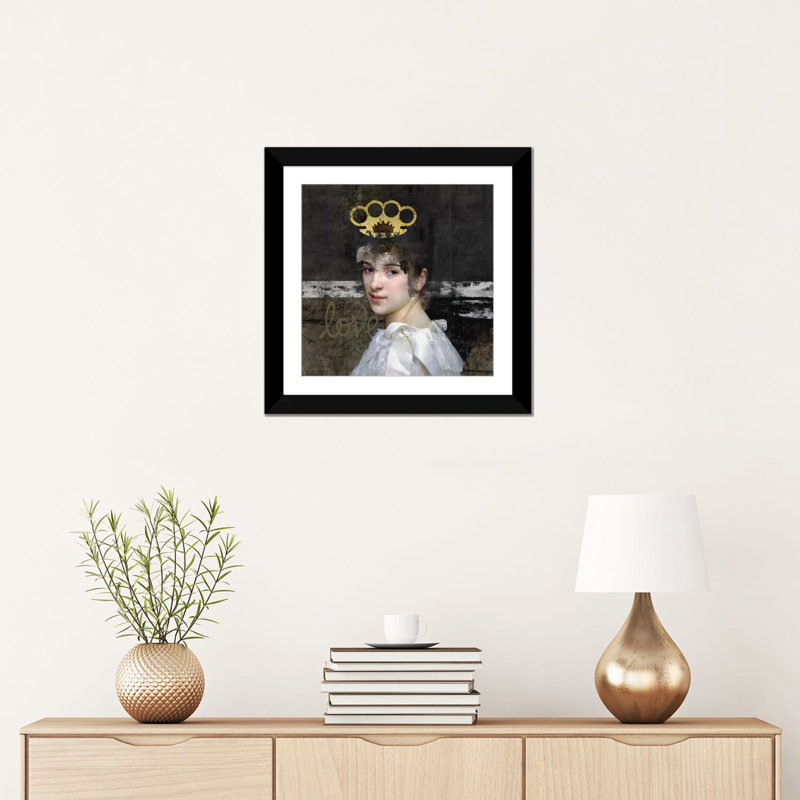 « femme », photographie sur toile, H 16 po x l 16 po x P 1 po, Papier d'art encadré noir, Blanc