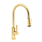Modern Plp Pulldown Faucet - Lever Sprayer - Angled Spout