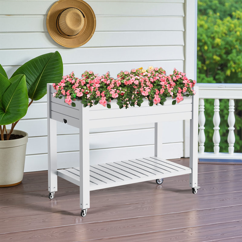 Lit de jardin surélevé avec réservoir à grande capacité avec réservoir d'eau intégré 17,72 "P * 43,31" x H 33,66 "