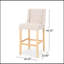 Tabouret de comptoir contemporain à oreilles capitonné 31 po, ensemble de 2-3762805
