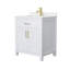 Meuble-lavabo simple autoportant 30 po avec plateau en marbre Beckett-61870904-61870905-61870899