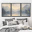 "Misty Mountain and Forest Illustration Modern Art Decor Chic Living Room Office Room" - 3 pièces-100780792-100780793