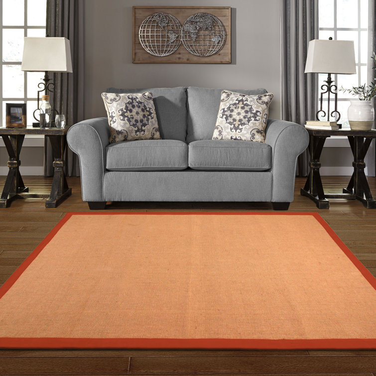 Malden 100% Natural Handwoven Jute Indoor Area Rug or Runner with Non-Slip Rubber Backing