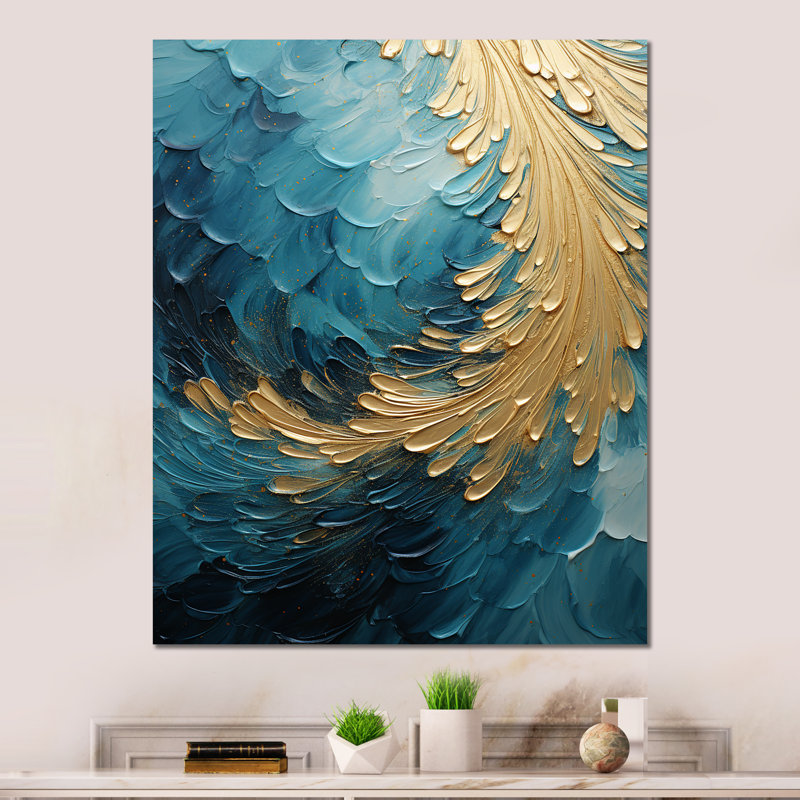- Reproduction d'art mural en métal à spirales abstraites, H 44 po x l 34 po