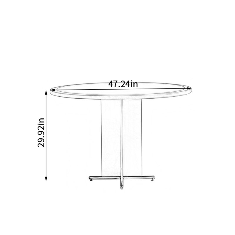 Table ronde Novel Style, H 29,92 po x L 47,24 po x l 47,24 po