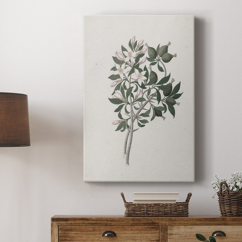 Motif floral rétro CLxxx - galerie Cavas, H 36 po x l 24 po