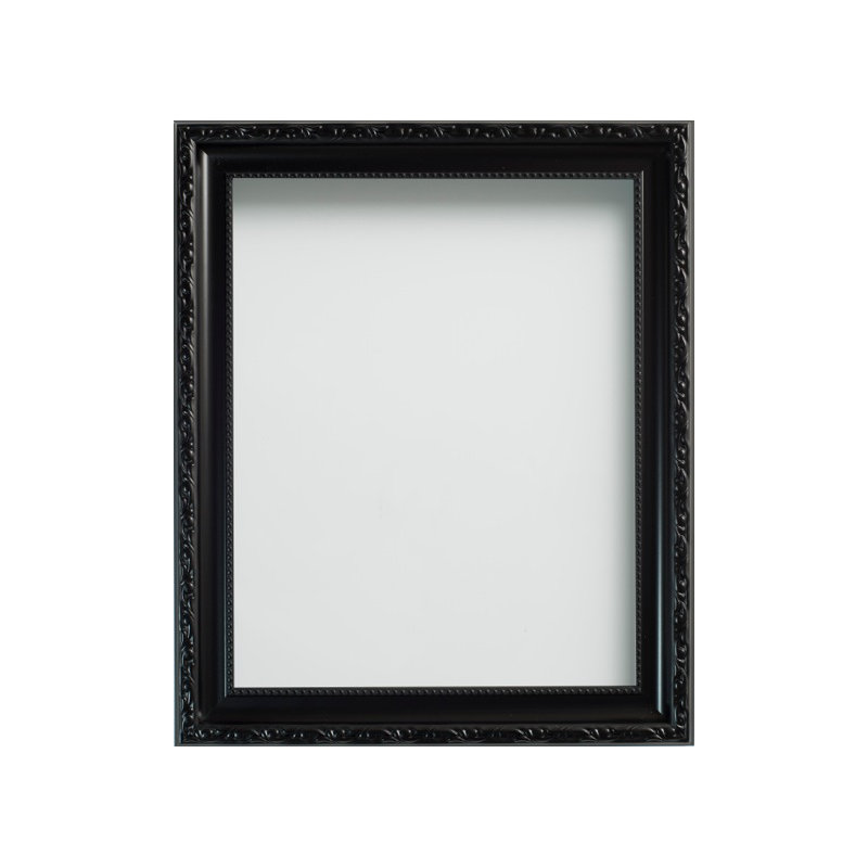 Brompton Metal Bevelled Picture Frame, Black, 12" x 12"