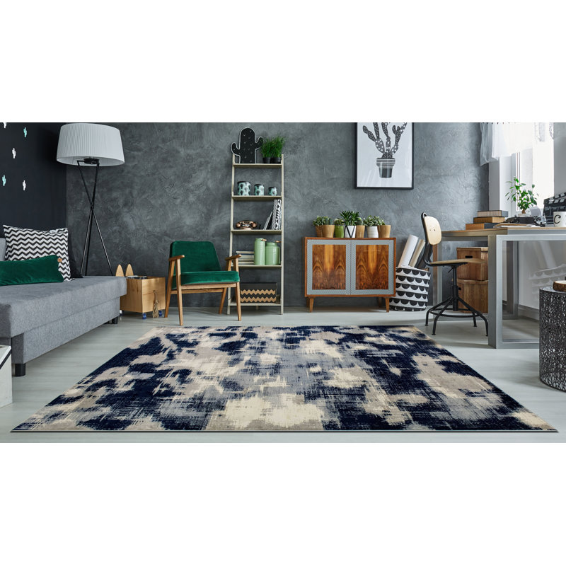 Kelson Abstract Indoor Rug, Rectangle 12'2" x 15'1"