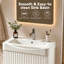 Meuble-lavabo simple avec comptoir en céramique-136652284