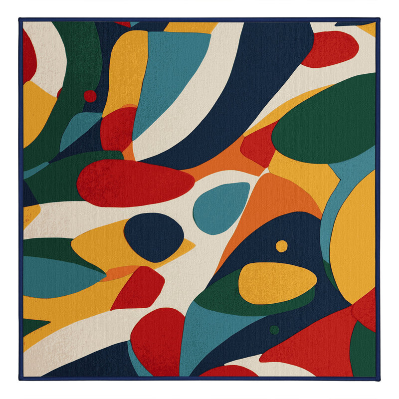 Jazzy Gleam Rug, Square 4'