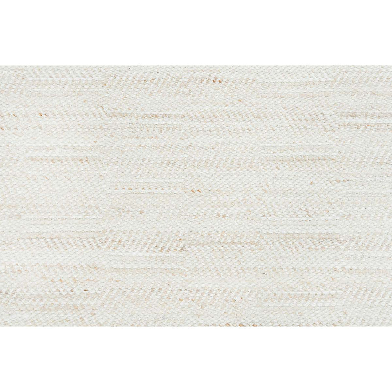 Wool Area Rug in Beige, Rectangle 8' x 10'