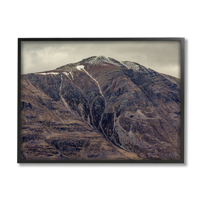 " Cloudy Mountain Peak Slope " by Lil' Rue Painting Print