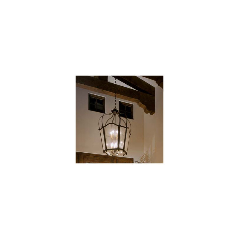 La Palma 2 - Light Outdoor Wall Lantern, Golden Verde, Clear Acrylic