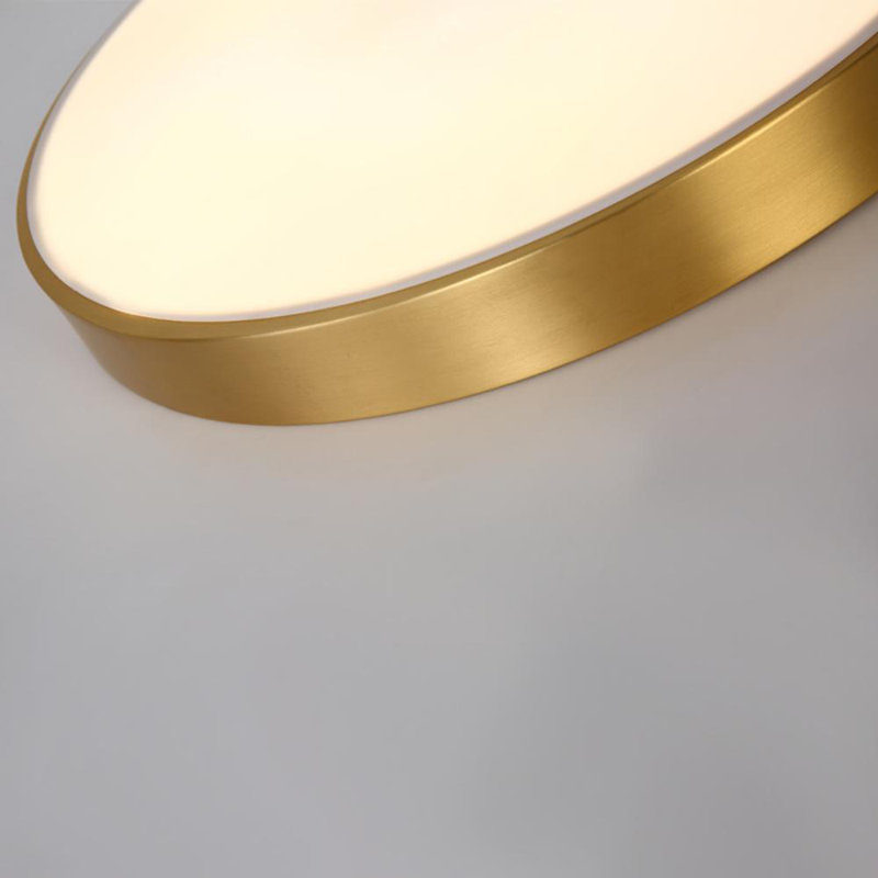 Erika Modern Round 30Cm LED Flush Mount Ceiling Light With White Acrylic Shade