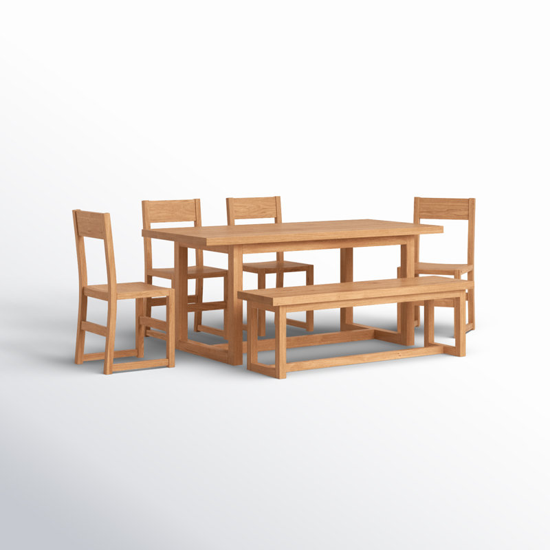 Modica Solid Wood 6 Piece Dining Set