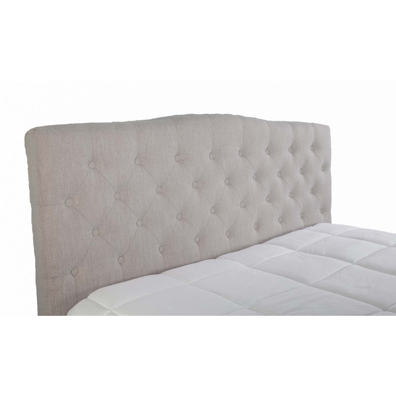 King Upholstered Bed With 2 Nightstands