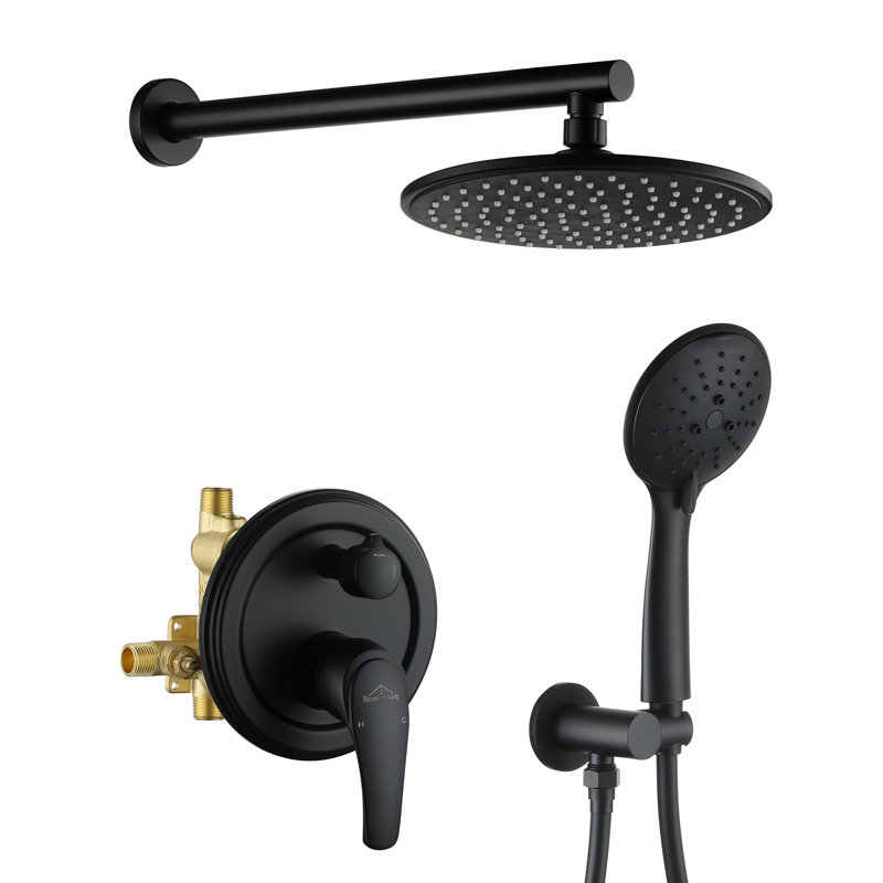 All-In-One Kit with Rough in-Valve, Black