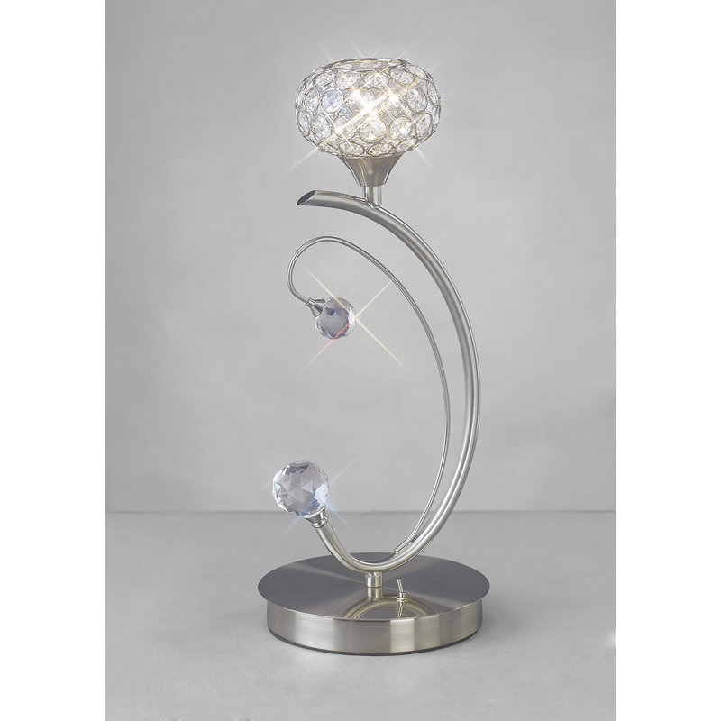 Crystal Novelty Lamp, Silver