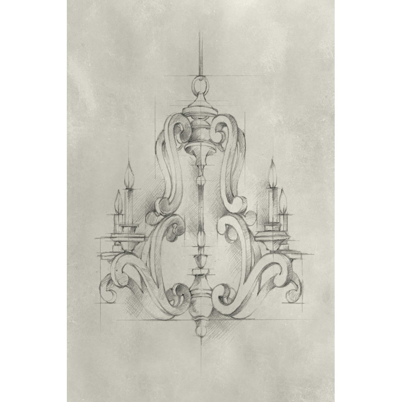 Lustre schématique II, H 18 po x l 12 po