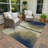 Machine Washable Indoor/Outdoor Lockway ACN2419 Abstract Rug-654751593
