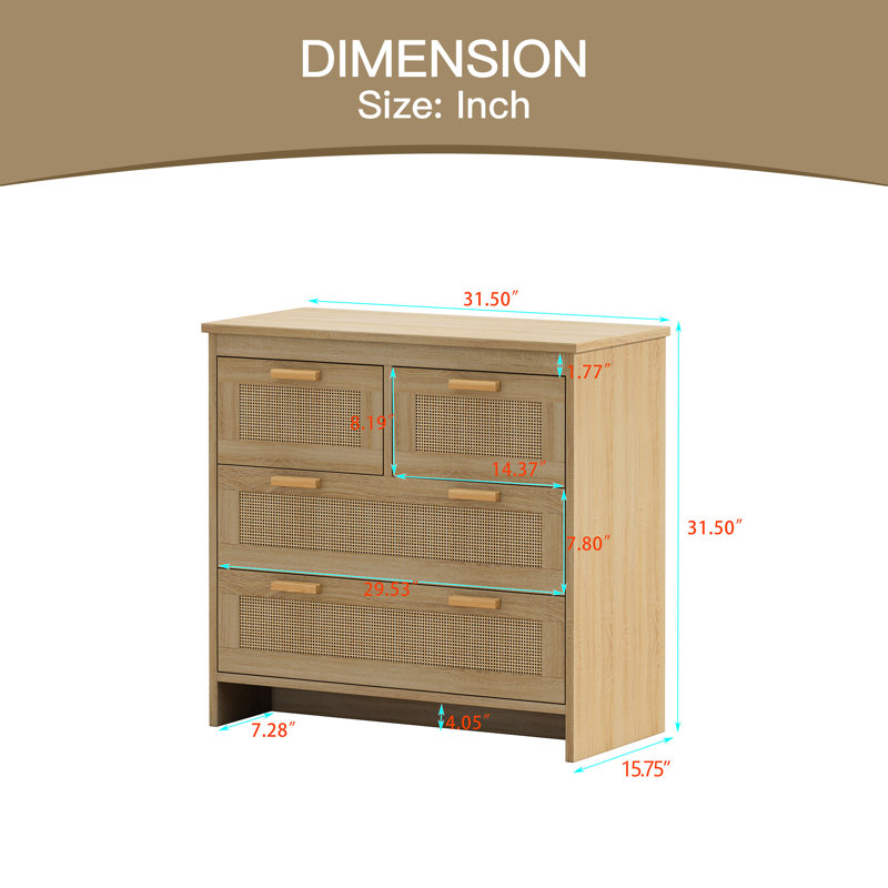 Alexyz 31.5 " W Sideboard, Natural