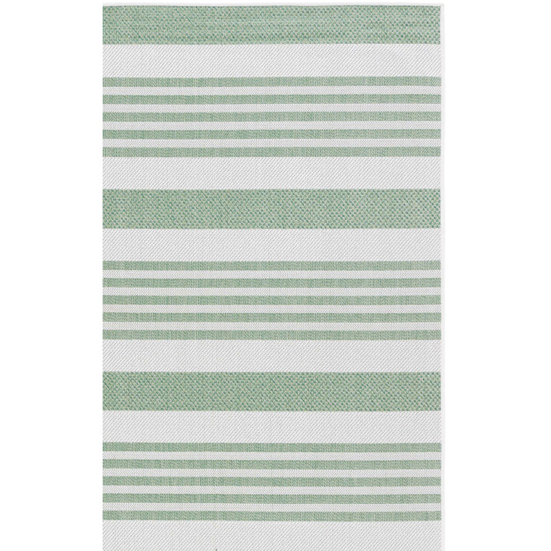 Dunnell Performance Machine Washable Striped Indoor/Outdoor Area Rug, Rectangle 5'3" x 7'6"
