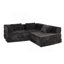 Canapé-lit à plancher convertible à compression avec cadre de forme fixe, modulaire désossé, aucun assemblage requis, idéal pour les pièces polyvalentes-866090261