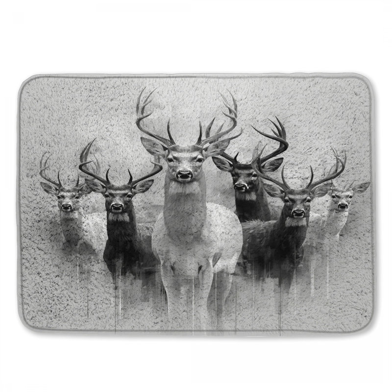 Tapis de bain Group of Deer, L 34 po x L 21 po