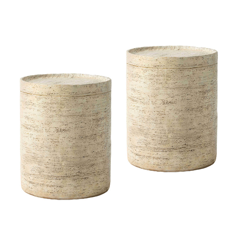 Mudoch Round Outdoor Side Table , 13.8'' in. W in. D, 2
