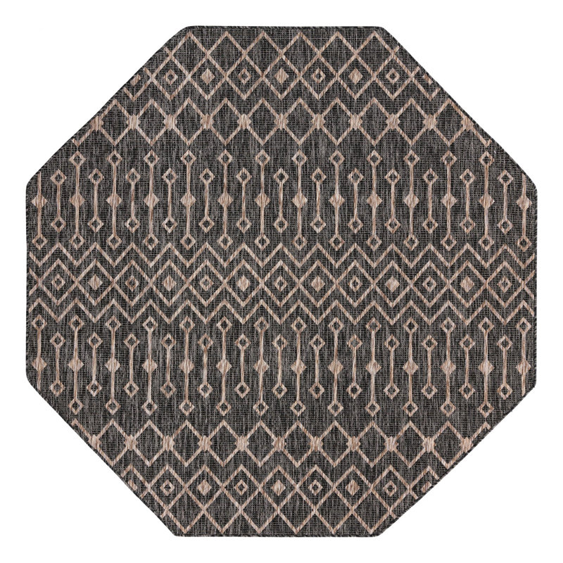 Leyla Geometric Indoor Rug, Octagon 7'10" x 7'10"