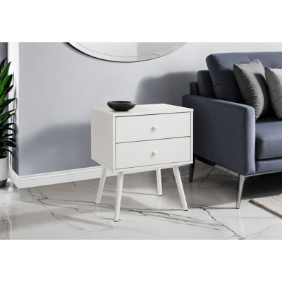 Table d'appoint, chambre à coucher, bout, salon, table de chevet, table d'appoint, tiroir de rangement, stratifié, moderne, contemporain