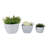 Planters Pottery Clay Modern Textured Round Design Decorative Bowl Style Set Of 2-996099834