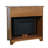 Jaymion Industrial Modern 32" Electric Fireplace Console TV Stand - Distressed Brown